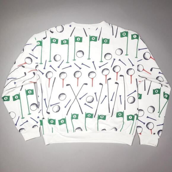 Michigan rag co 80s retro crewneck golf crewneck Mens Large - Picture 3 of 8